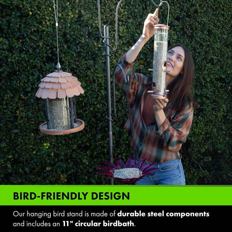 Yard Butler Yard Tree Bird Center, IYTBC-4 Garden Accessory for Outdoor Hanging - Steel Construction - Easy Installation - Functional & Decorative - Image 2